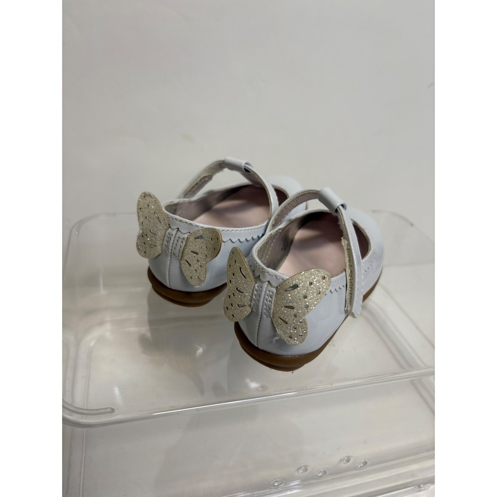 Sparkle & Tux, Toddler White T-strap Flats, Mary Jane Style, Toddler Size 8 Med‎ - Picture 3 of 9
